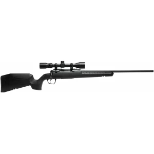 Savage Axis XP Compact 7mm-08 Rem 20in rifle with mounted 3-9x40 scope and black synthetic stock