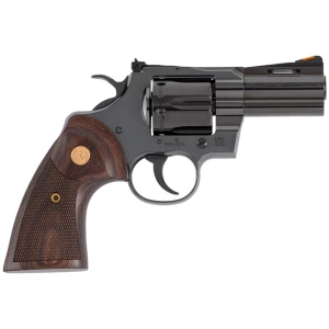Colt Python .357 Mag 3in blued revolver with walnut target grips