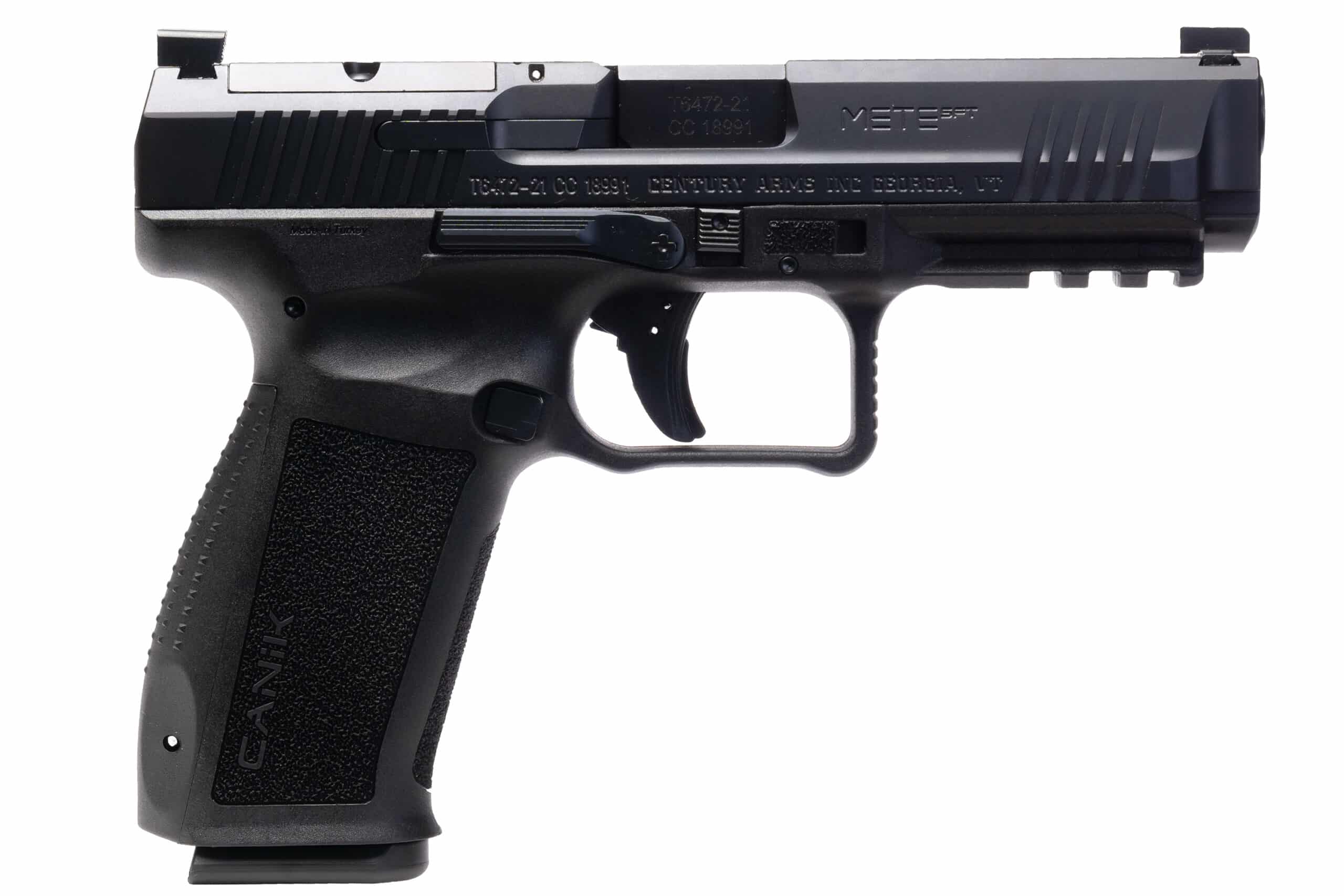 Canik METE SFT One 9mm pistol, black, 18-round magazine, optics-ready slide