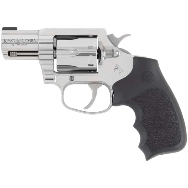 Colt King Cobra Carry .357 Magnum 2-inch brushed stainless revolver with Hogue overmolded rubber grip