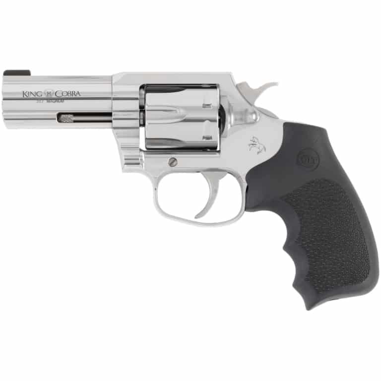 Colt King Cobra .357 Magnum 3-inch stainless revolver with Hogue rubber grip