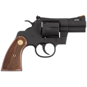 Colt Python 2.5 inch matte blued revolver with walnut grips, .357 Magnum