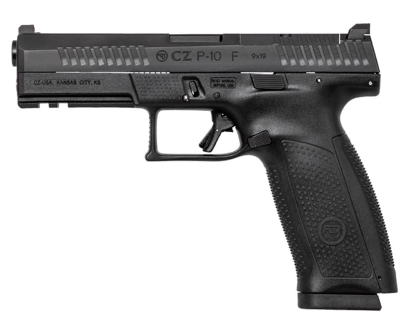 CZ-USA P-10 F 9mm Optics-Ready pistol with 4.5 inch barrel in black