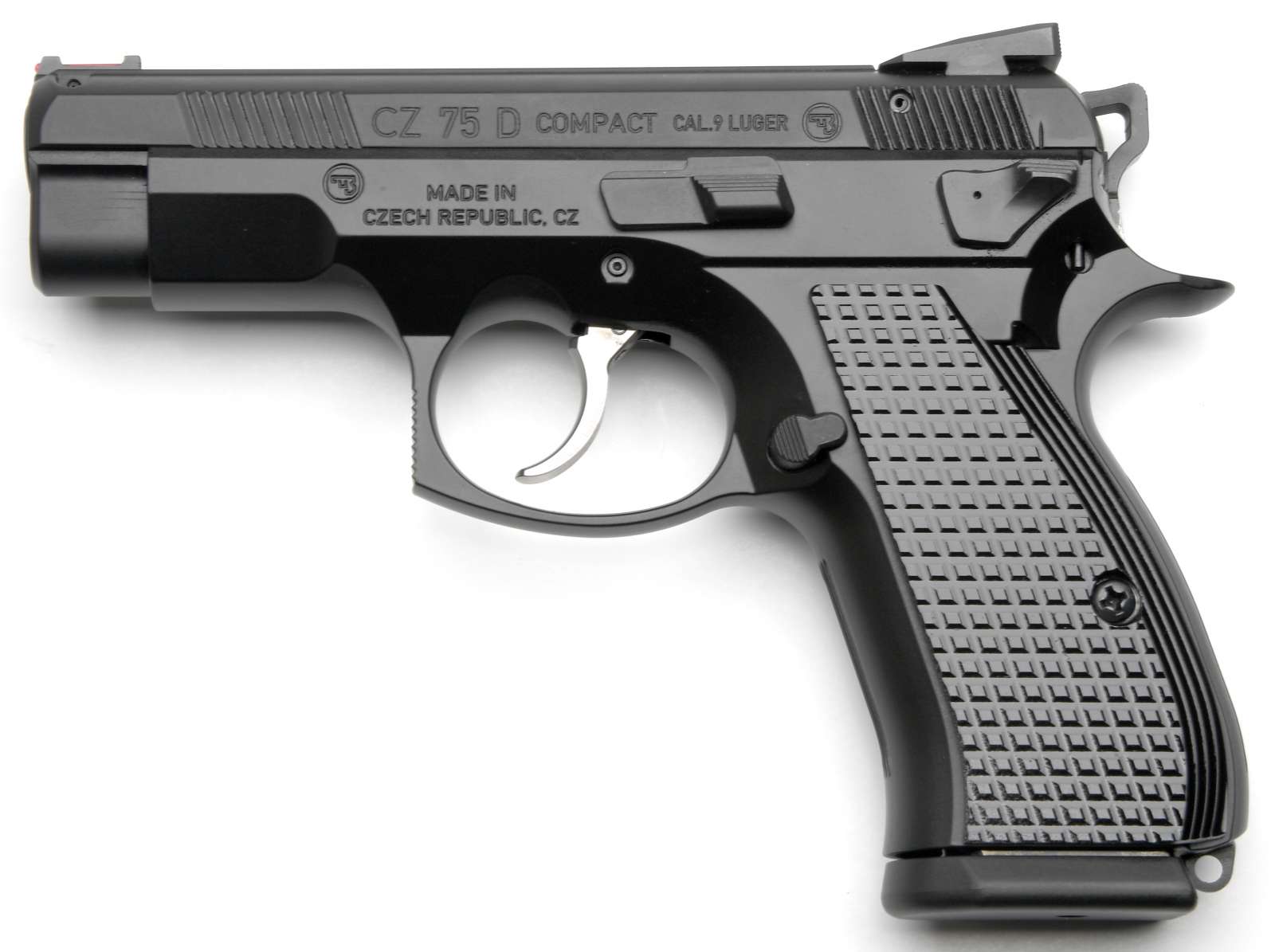 CZ-USA CZ 75 D PCR Compact 9mm pistol, 3.75in barrel, black finish