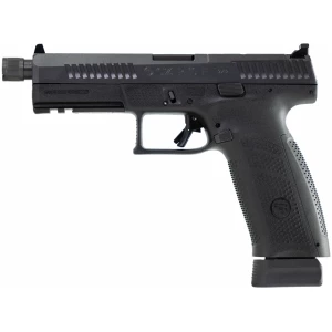 CZ P-10 F OR SR 9mm pistol, 5.1 inch threaded barrel, black polymer frame