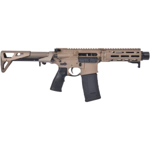Daniel Defense DDM4 PDW SBR .300 AAC Blackout 7 inch Flat Dark Earth front-side view