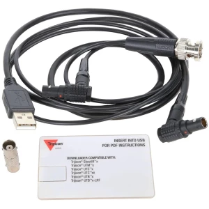 Trijicon OASYS image download cables with BNC coupler in black