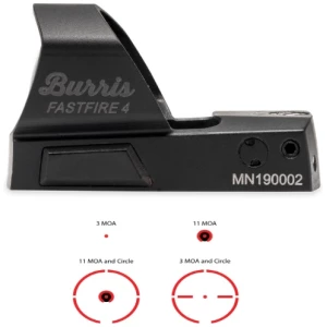 Burris FastFire 4 red dot reflex sight, multi-reticle, black matte, Picatinny/Docter mount