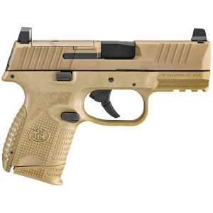FN 509C MRD 9mm compact pistol 3.70in Flat Dark Earth optics-ready with two magazines