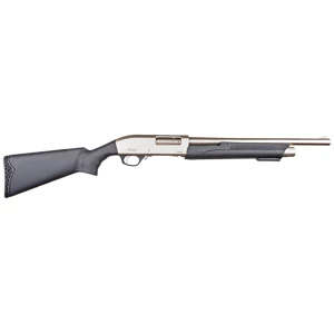 GForce Arms GF3P 12 Gauge pump-action shotgun, 20-inch, nickel Cerakote, black synthetic stock