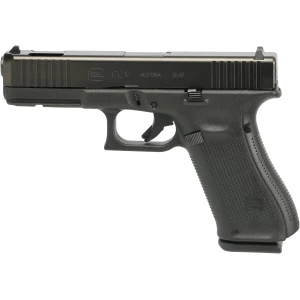 Glock G17 V 9mm compensated pistol 4.49-inch barrel black left profile