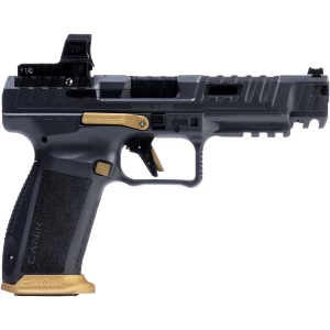 Canik SFx Rival 9mm 5 inch Rival Grey pistol with MeCanik MO2 optic and two 18 round magazines
