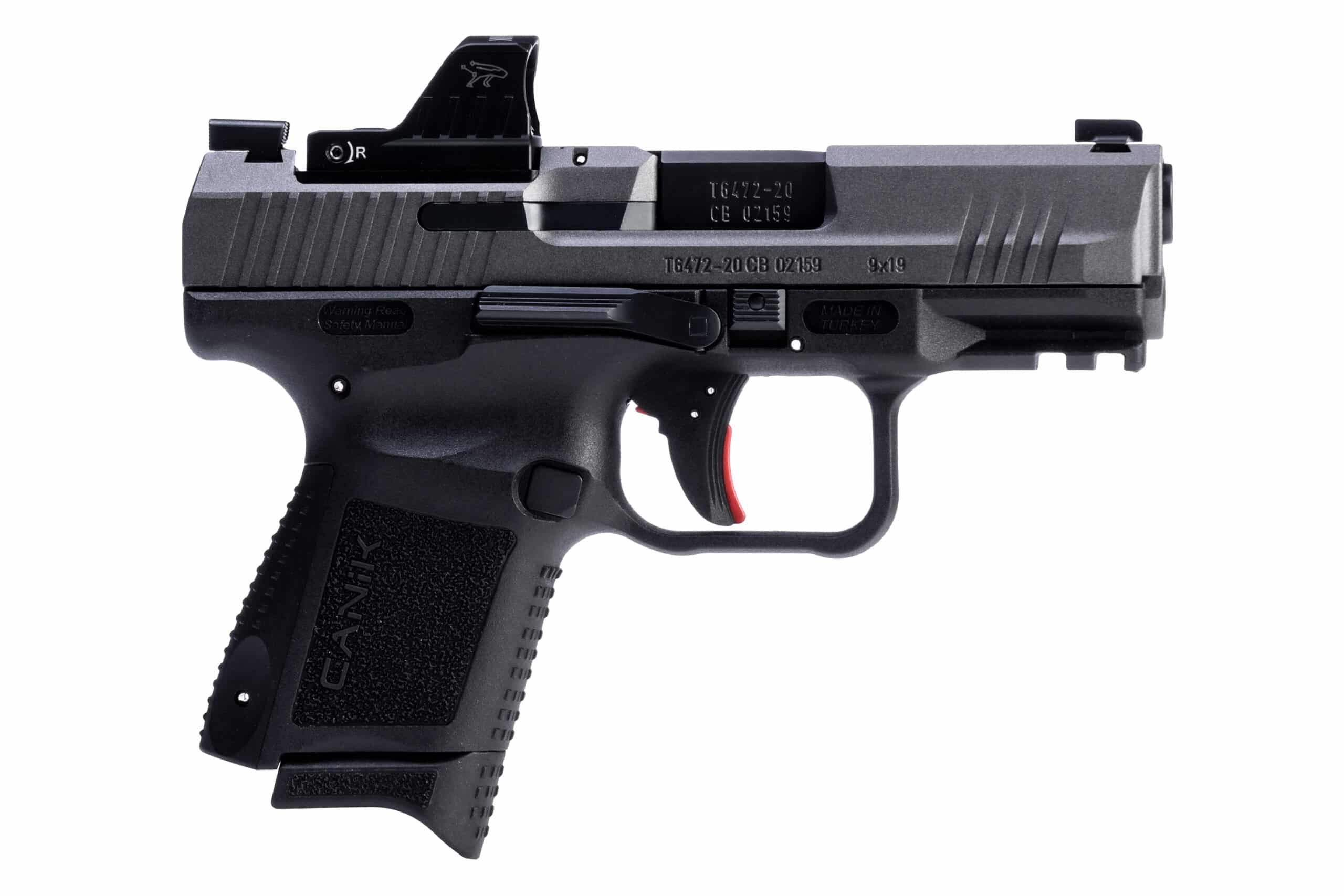 CANIK TP9 Elite SC 9mm 3.6-inch pistol with MeCanik MO1 optic and two magazines