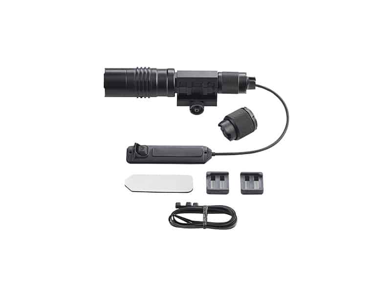 Streamlight ProTac HL-X rail mount light with integrated red laser, black anodized