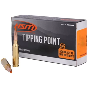 HSM Tipping Point 2 25-06 Remington 117gr SST ammunition 20rd box