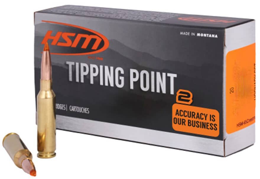 HSM Tipping Point 2 25-06 Remington 117gr SST ammunition 20rd box