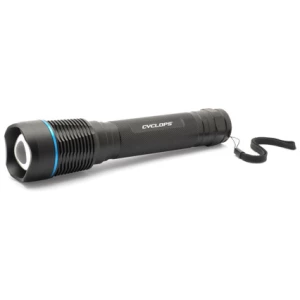 Cyclops Brontes 2K 2000 lumens black anodized flashlight with CREE LED and twist focus