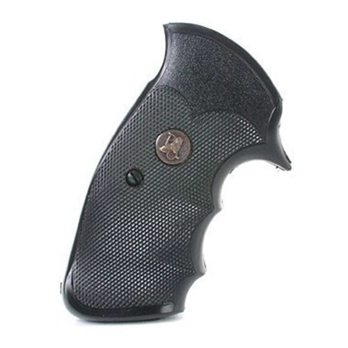 Pachmayr Gripper Professional black rubber grip with finger grooves for S&W K/L-frame square butt