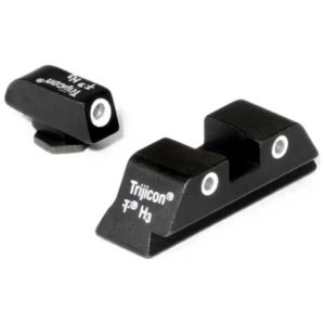BRIGHT AND TOUGH SELF ILLUMINOUS NIGHT SIGHTS - GLOCK 20 / 21 / 29 / 30 / 36 / 40 / 41 - YELLOW REAR
