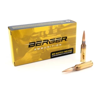 Berger Match Grade Long Range Hybrid Target 6.5 Creedmoor ammunition 20 ct