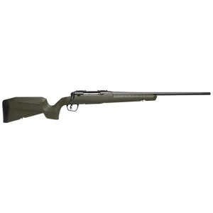 Savage Axis 2 rifle .22-250 Rem, 22-inch sporter barrel, OD green fixed synthetic stock, matte black receiver