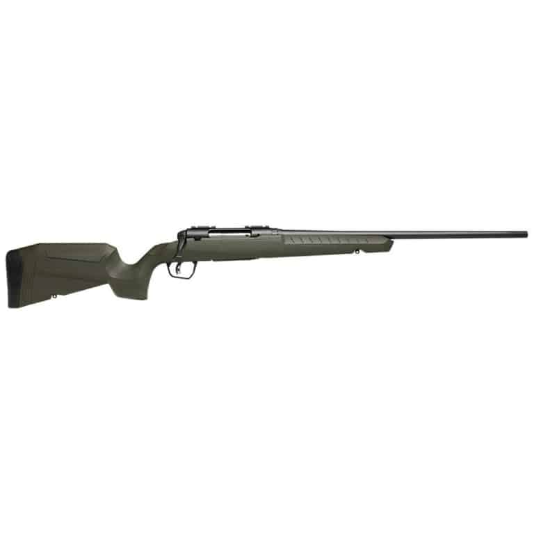 Savage Axis 2 rifle .22-250 Rem, 22-inch sporter barrel, OD green fixed synthetic stock, matte black receiver