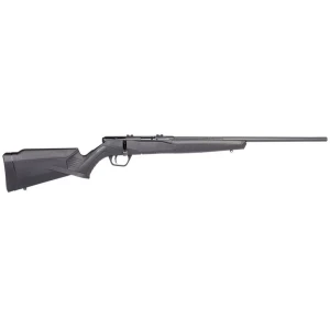 Savage B22 F Compact .22 LR 18-inch bolt-action rifle with black synthetic stock
