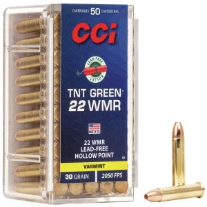 CCI TNT Green .22 WMR 30 gr Hollow Point 50 rd box