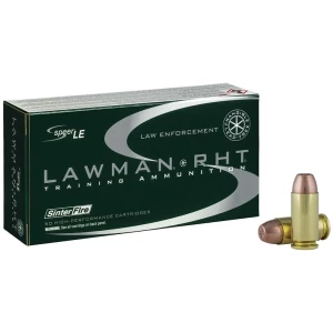 Box of CCI Speer Lawman .40 S&W 125 gr training ammunition, 50-count