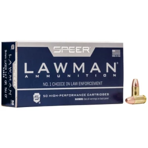 Speer Lawman Clean-Fire 9mm Luger 147 gr TMJ flat nose 50 ct box