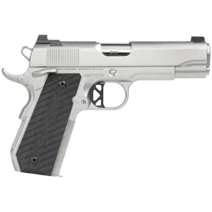 Dan Wesson V-Bob .45 ACP 4.25 in stainless steel pistol with black G10 grips