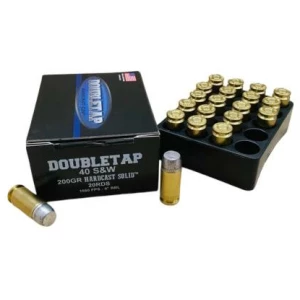 Double Tap 40 S&W 200gr Hardcast Solid 20rd box