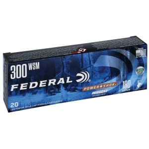 Federal Power-Shok Copper .300 WSM 180 gr Copper Hollow Point 20-round box