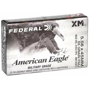 Federal American Eagle 5.56 NATO 55gr FMJ 20rd box product image