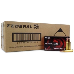 Federal American Eagle .223 Rem 62 gr FMJ 500-count box