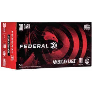 Federal American Eagle .30 Carbine 110 gr FMJ ammunition box product image