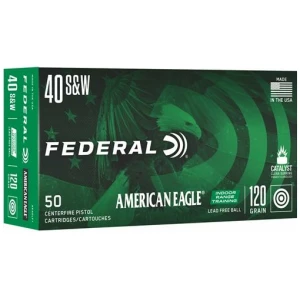 Federal American Eagle IRT .40 S&W 120 gr lead-free ammunition 50 round box