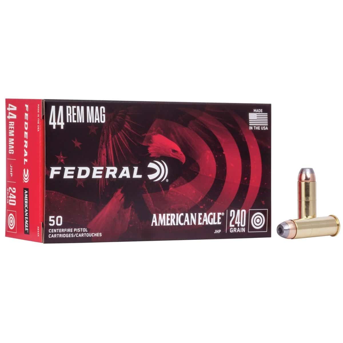 Federal American Eagle .44 Rem Mag 240 gr JHP 50 rd box