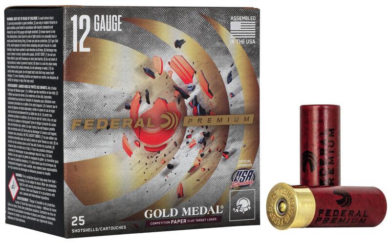 Federal Gold Medal Grand Paper shotshells 12 ga 2-3/4 inch 1 oz No. 8 25ct