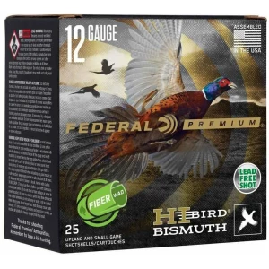 Federal Hi-Bird Bismuth 12 Gauge 2.75in 1-1/4 oz #5 shotshells box