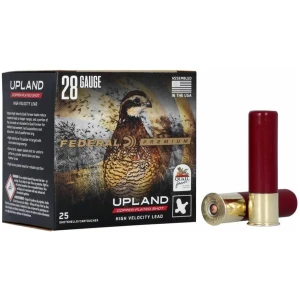 Federal Premium Wing-Shok Hi-Brass 28ga 2.75in 3/4oz #8 shotshell box