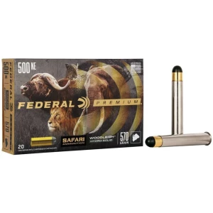 Federal Premium Cape-Shok .500 Nitro Express 570 gr Hydro Solid box 20 rounds