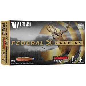 Federal Barnes LRX 7mm Rem Mag 20-count box, all-copper polymer-tip bullet