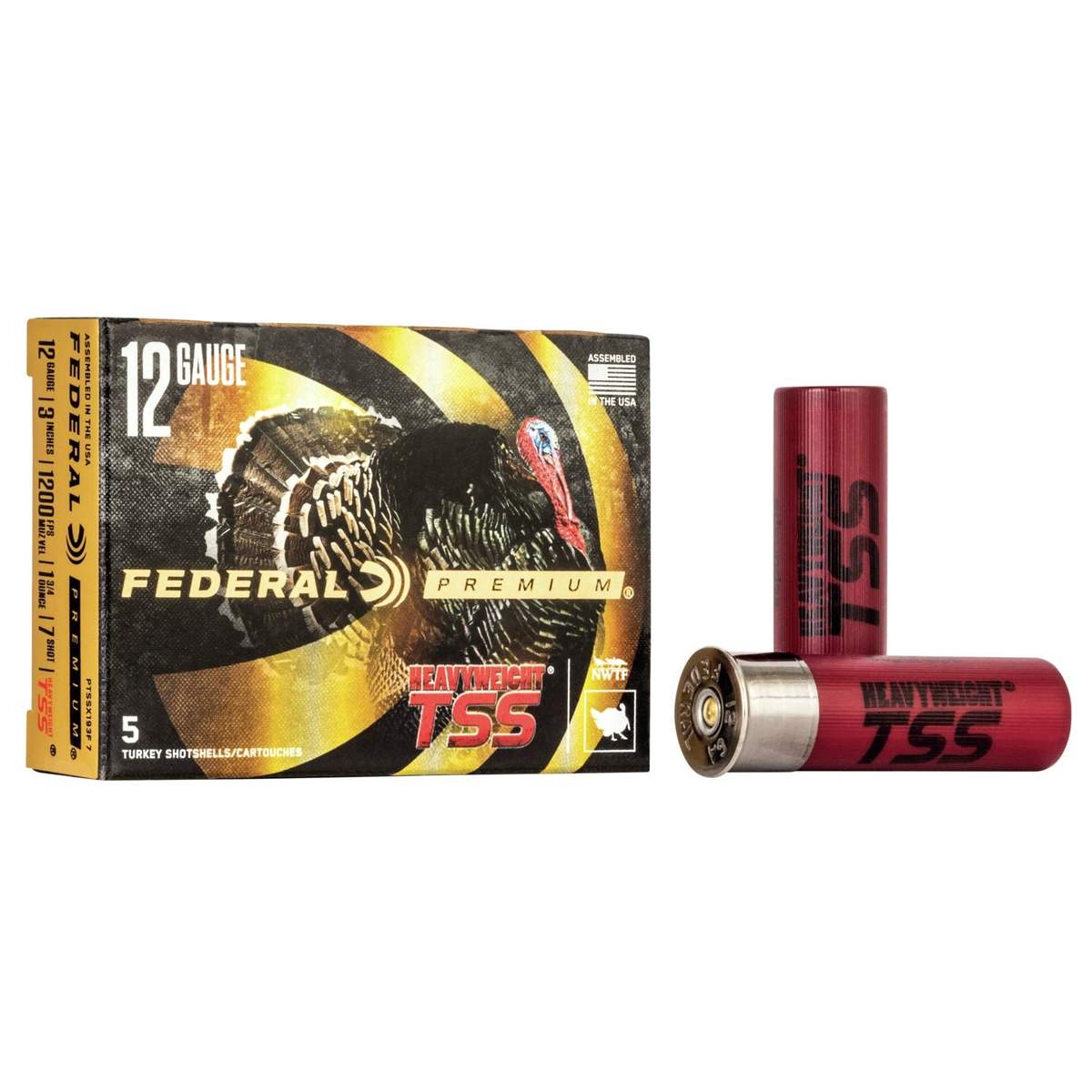 Federal Heavyweight TSS 12ga 3in 1-3/4oz #7 shot 5-count box
