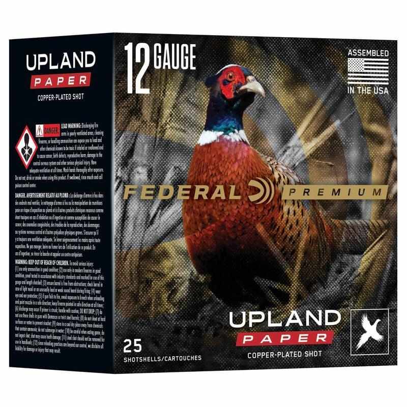 Federal Premium Upland Paper 12ga 2-3/4in 1-1/4oz #6 shotshell box 25 count