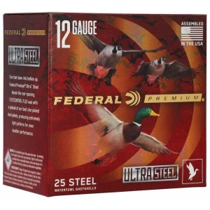 Federal Ultra Steel 12ga 3-1/2" 1-1/2 oz BB & #2 steel shotshells 25rd box