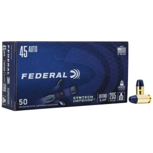 Federal Syntech Defense .45 ACP 205 gr SJHP 50 round box