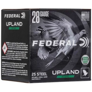 Federal Upland Steel 28 gauge 2.75 in 5/8 oz #7.5 shot 25rd box