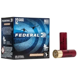 Federal Speed-Shok 12ga 3in 1-1/8oz #3 steel shotshells 25-count box