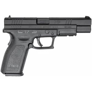 Springfield Armory XD Tactical 9mm 5-inch black Melonite pistol with two 10-round magazines
